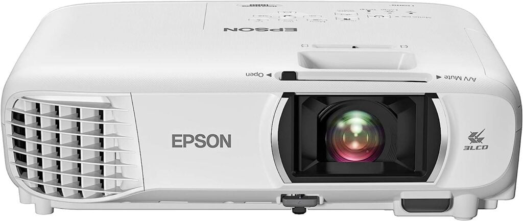 Epson Home Cinema 1080 3-chip 3LCD 1080p Projector, 3400 lumens Color and White Brightness, Streaming/Gaming/Home Theater, Built-in Speaker, 16,000:1 Contrast (Renewed)