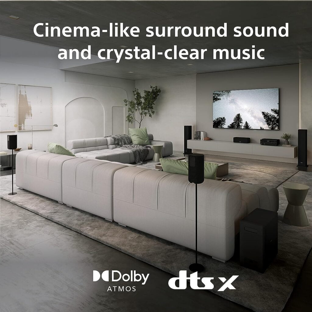 Sony STR-AN1000 7.2 CH Surround Sound Home Theater 8K A/V Receiver: Dolby Atmos, DTS:X, Digital Cinema Auto Calibration IX, Bluetooth, WiFi, Google Chromecast, Spotify connect, Apple AirPlay, HDMI 2.1